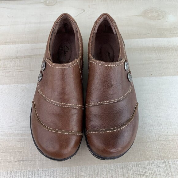 Clarks Bendables Brown Loafers - Picture 3 of 11